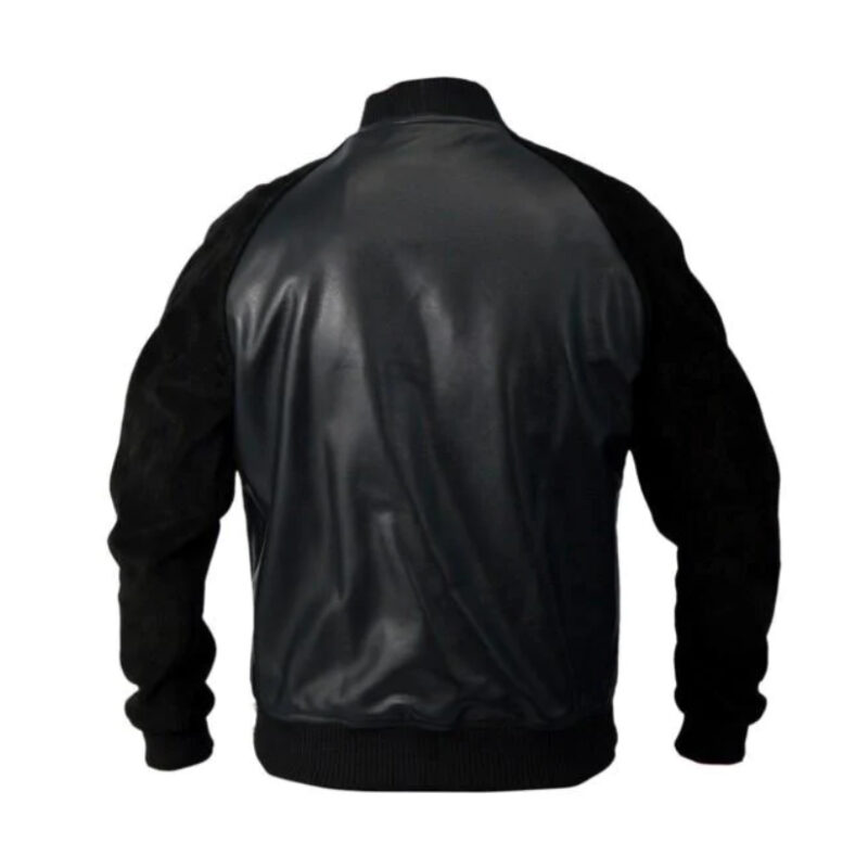 Andrew Garfield Black Suede Leather Jacket