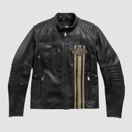 High Quality Black Harley Davidson Leather Jacket