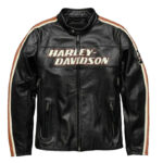 Mens Harley Davidson Biker Leather jacket In Black