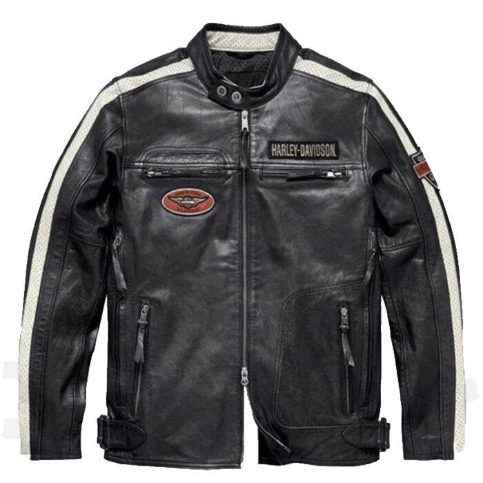 Men's Harley Davidson Motorcycle Leather Jacket Mid-Weight. Crafted from premium leather and featuring iconic Harley Davidson styling, this jacket offers comfort, protection, and timeless style for every ride.