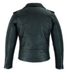 Men's Vintage Style Cowhide Biker Leather Jacket