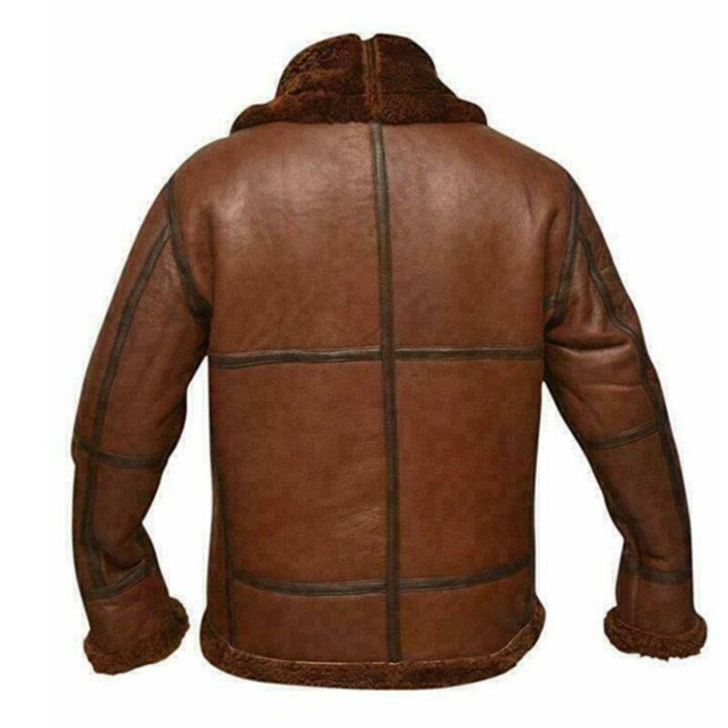 Aviator Brown Leather Jackets For Men