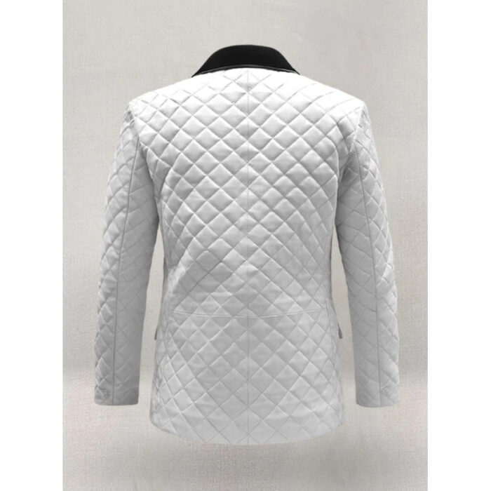 BOCELLI TUXEDO QUILTED LEATHER BLAZER