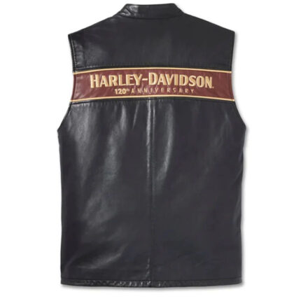 Harley Davidson Black Leather Vest