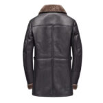 Men Handmade Bomber Shearling Coat Fur