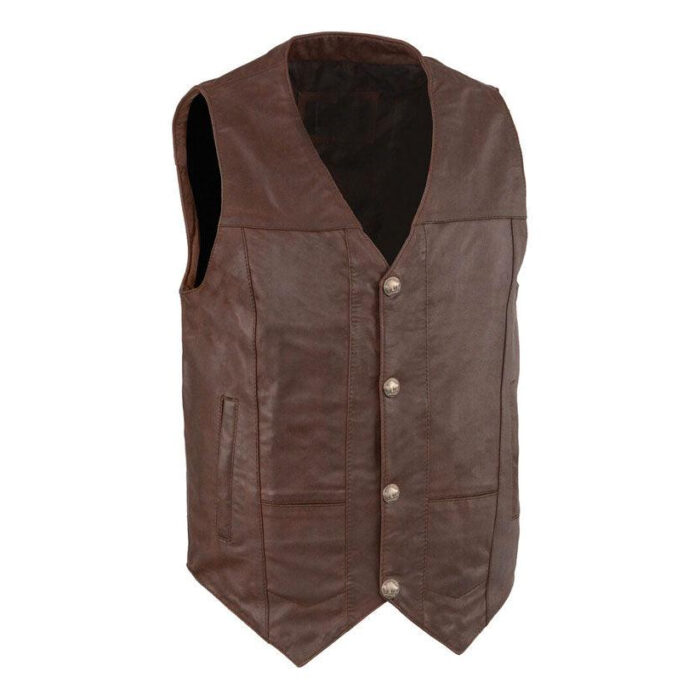 WESTERN PLAIN SIDE VEST FOE MEN'S