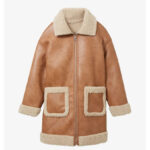 New Classic Brown Shearling Coat