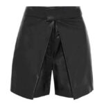 New Women Leather Shorts in Black