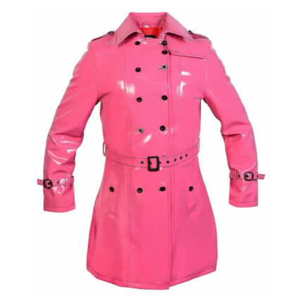 Unique Style Pink Womens Trench Coat