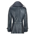 Womens Full Length Leather Trench Coat