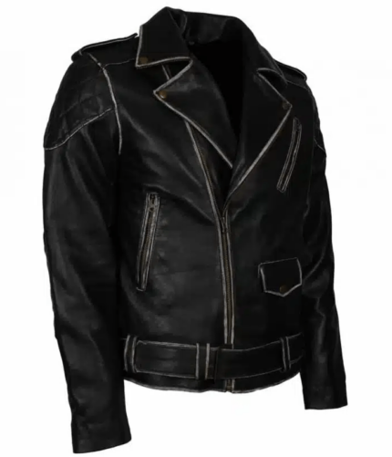 Men's Vintage Biker Leather Jacket