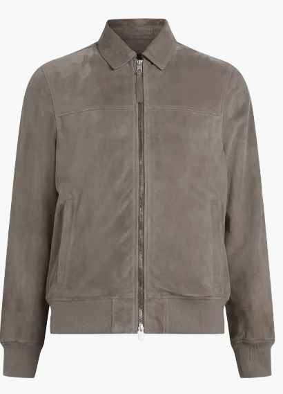 Men's Bomber Suede Leather Jacket