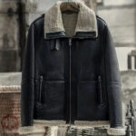 Men's RAF Shearling Fur Leather Jacket