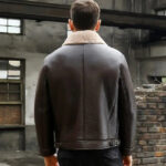 Men's Shearling Aviator Leather Jacket