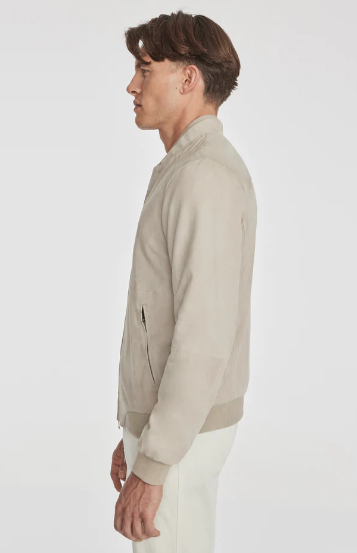 Men's Bomber Suede Leather Jacket