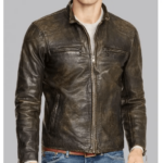 Men's Cafe Racer Leather Vintage Jacket