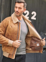 Men's Shearling B3 Aviator Leather Jacket