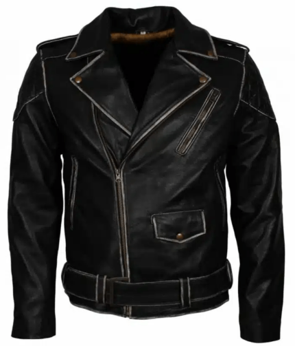 Men's Vintage Biker Leather Jacket