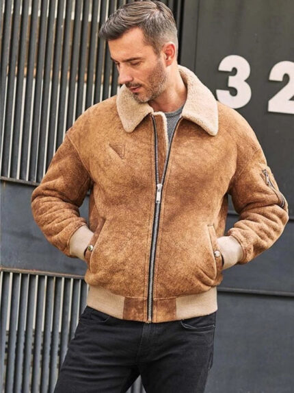 Men's Shearling B3 Aviator Leather Jacket