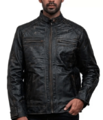 Men's Vintage Motorcycle Leather Jacket