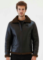 Men's Brown Sheepskin Leather Jacket