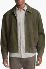 Men's Bomber Suede Leather Jacket