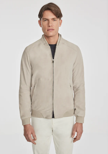 Men's Bomber Suede Leather Jacket