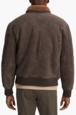 Men's Suede Shearling Leather Jacket