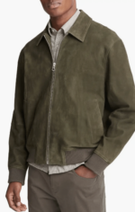 Men's Bomber Suede Leather Jacket