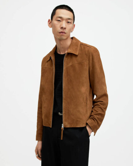 Men's Suede Leather Jacket