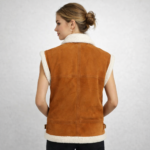 Women's Faux Shearling Leather Vest