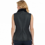 Sheepskin Gilet Black Shearling Leather Vest