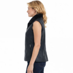 Sheepskin Gilet Black Shearling Leather Vest