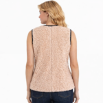 Sideline Womens Natural Wool Shearling Gilet